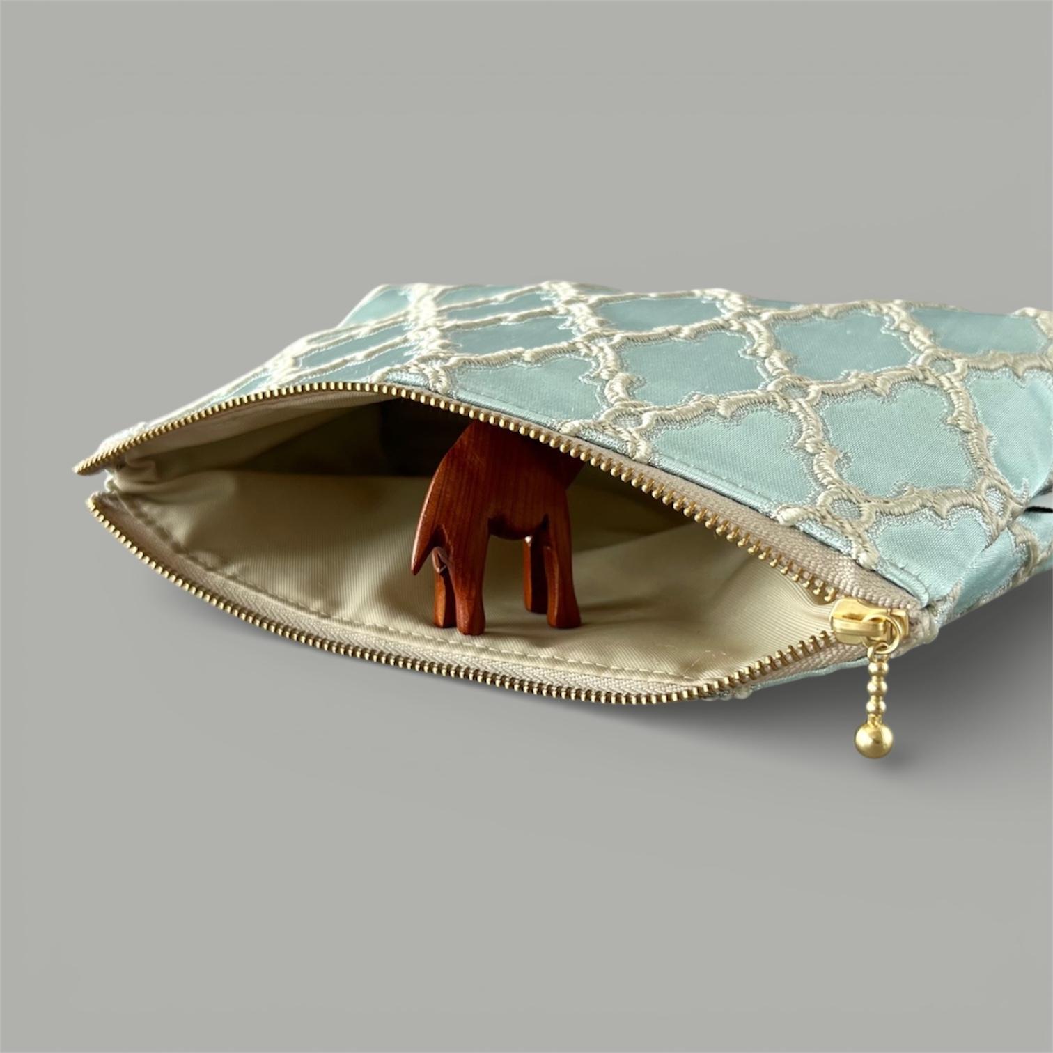 （受注制作）モロッカン生地のタッセル付きポーチ　シレーヌ♦ ギフトにおすすめ♦ | 4枚目