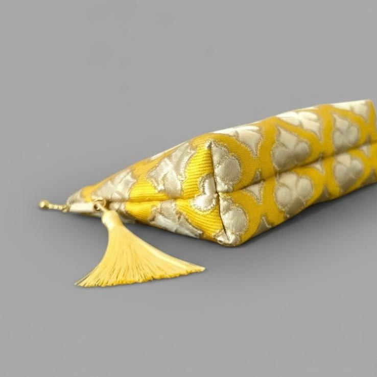 (受注制作)モロッカン生地のタッセル付きポーチ レイヨン ♦ギフトにおすすめ♦ | 5枚目