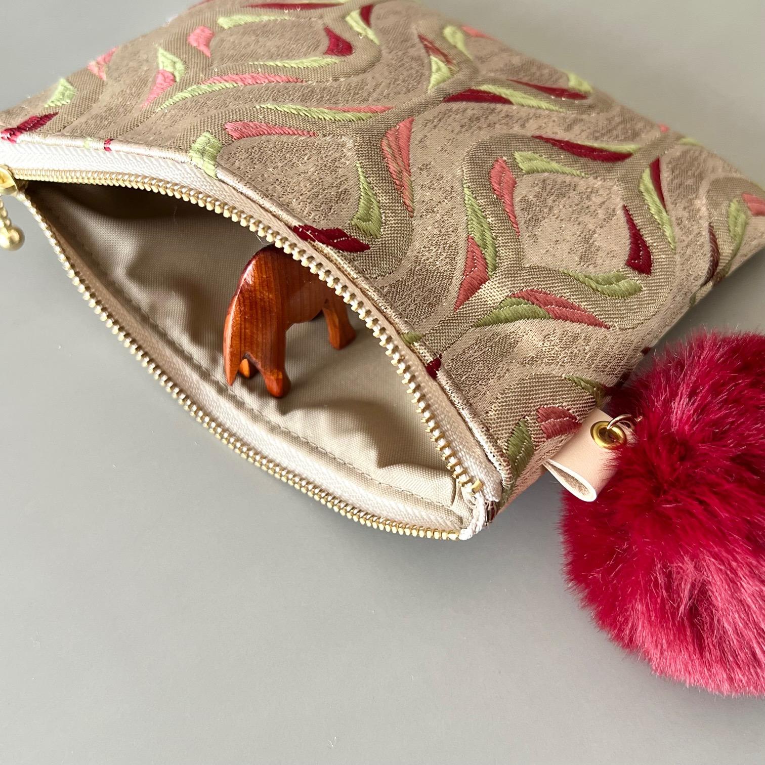 (冬限定・受注制作)モロッカン生地のポンポン付きポーチ リエール ♦ギフトにおすすめ♦ | 3枚目